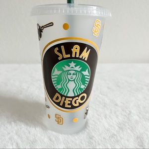 San Diego Padres Themed Venti Cold Cup Starbucks Tumbler